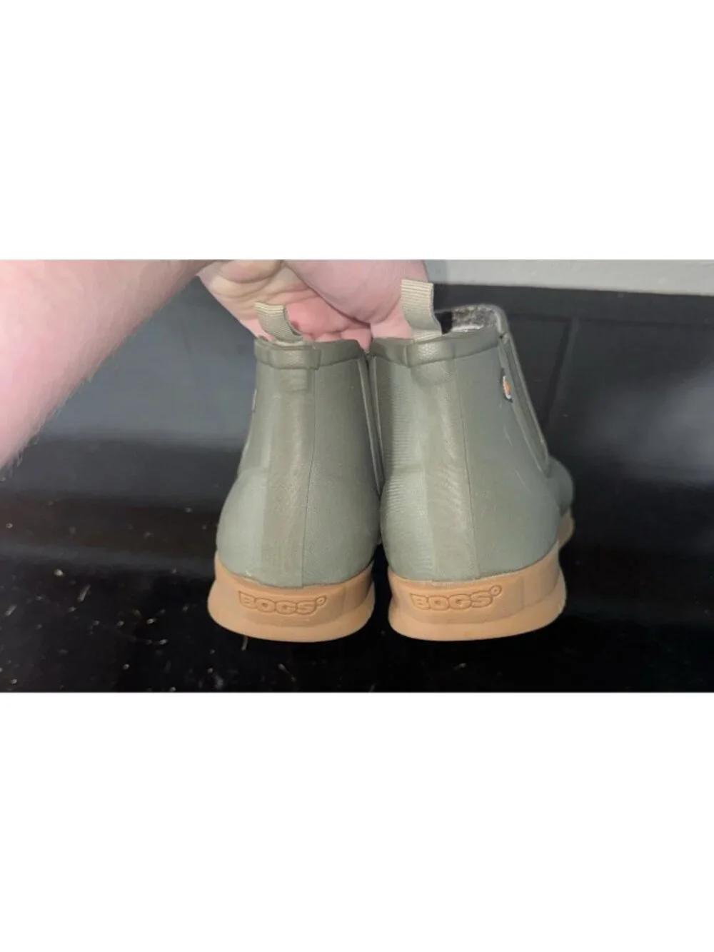 Bogs Sweetpea Winter Womens Rubber WP Faux Fur Lined Winter Boots Size 9 Green